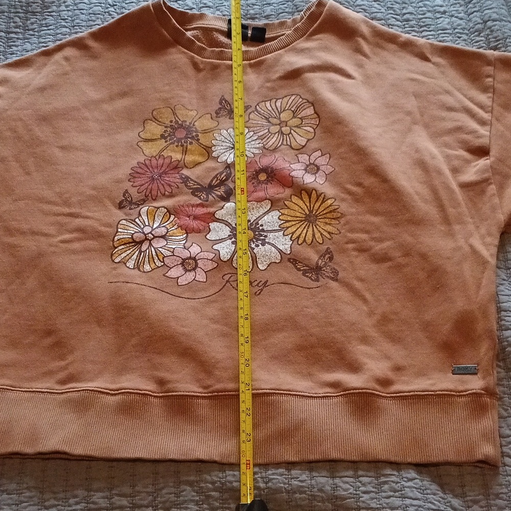 Roxy Brown Sweatshirt with Floral Print - Picture 5 of 6